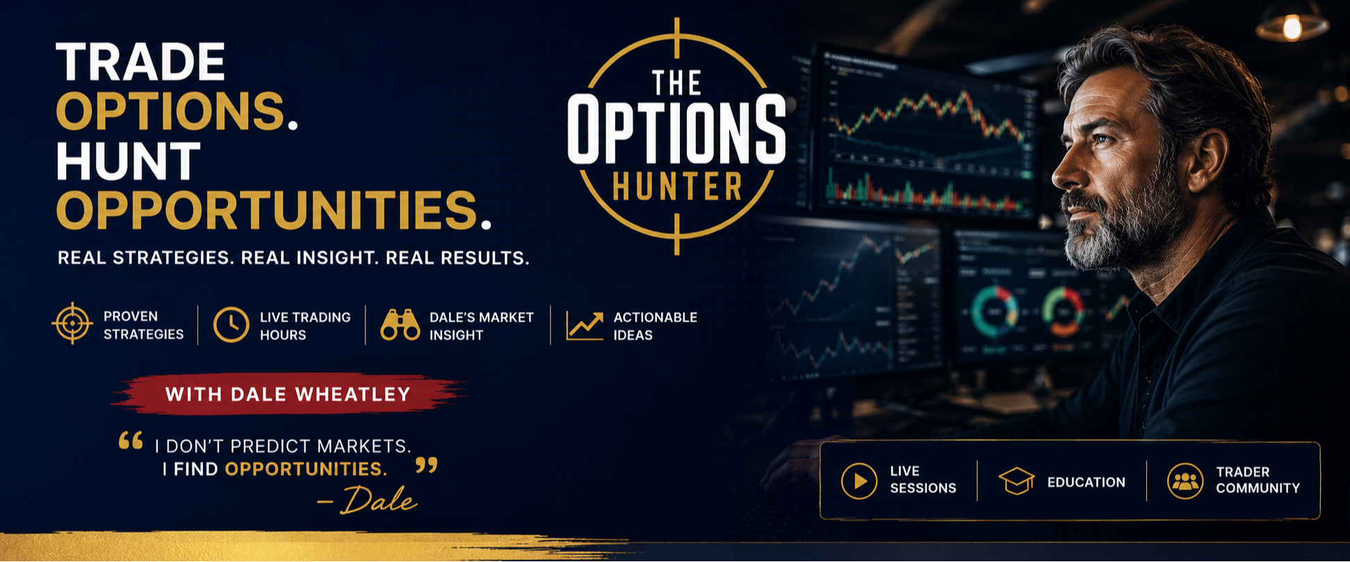 The Options Hunter with Dale Wheatley — Trade options. Hunt opportunities. Real strategies. Real insight. Real results.